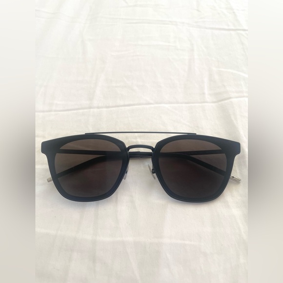 Saint Laurent SL 28 Metal - 001 Black/Grey Sunglasses YS000092 1220L1 61-17 - Picture 5 of 15